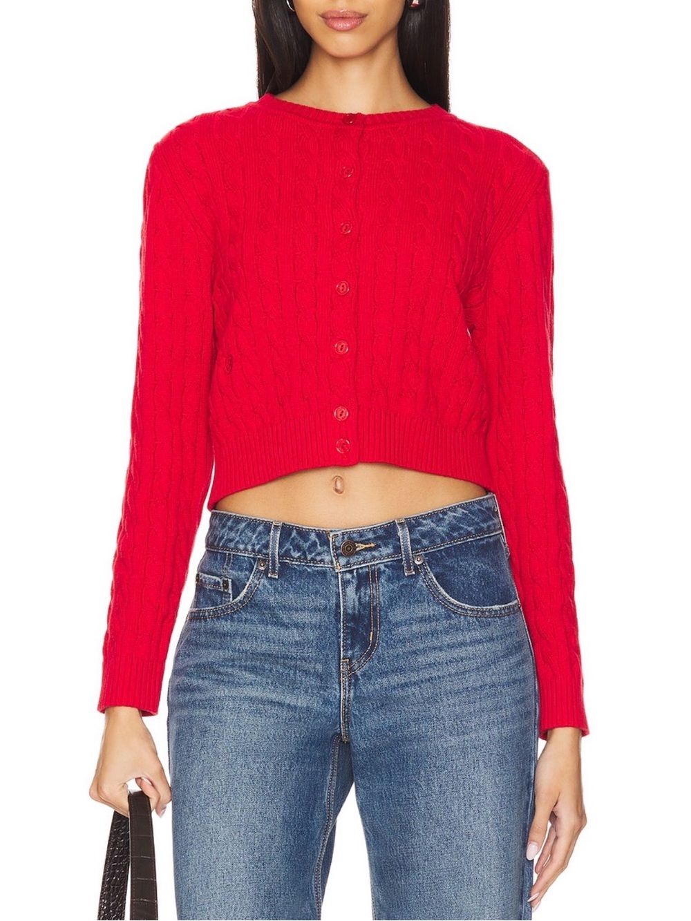 Frankie’s Bikinis Dudley Cable Knit Cardigan